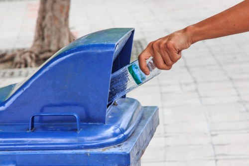 Modern efficient waste disposal system operating in Merton